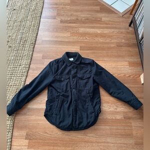 Save Khaki Berber Lined Warm Up Jacket - Navy
